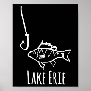 Poster Pêche de la perche à l'épervier en Pennsylvanie, l