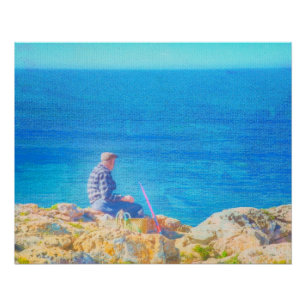 Poster Pêche en mer