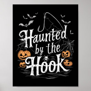 Poster Pêche Halloween Étrange Pêcheur Poisson Farce ou V