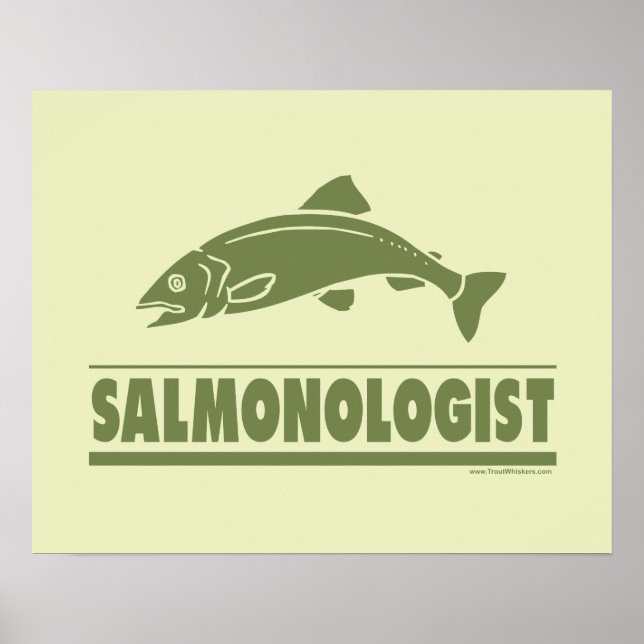 Poster Pêche saumon (Devant)
