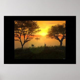 Poster Pêche terminée