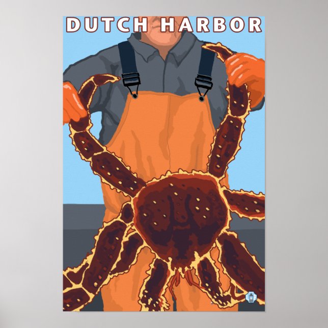 Poster Pêcheur de crabe roi - havre hollandais, Alaska (Devant)