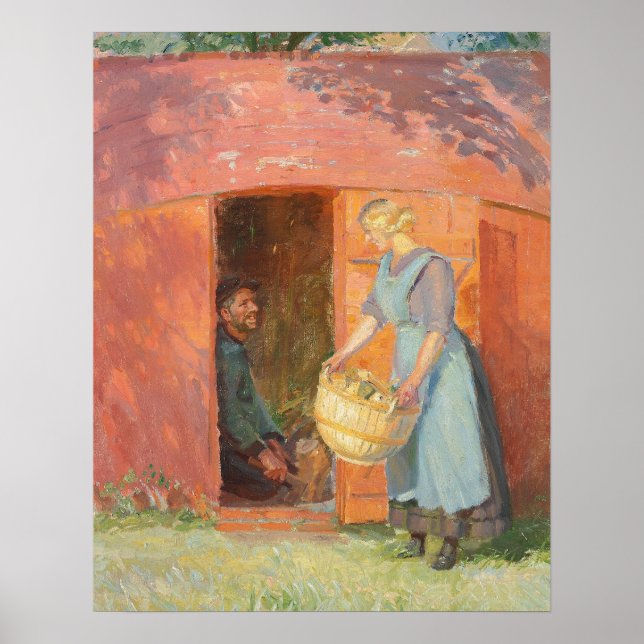 Poster Pêcheur de Skagen dans un Shed (Devant)