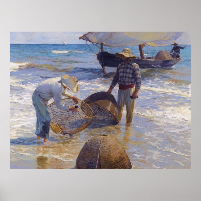 Poster Pêcheur valencien - Joaquín Sorolla (Devant)
