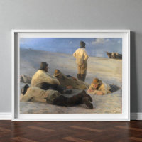 Pêcheurs à Skagen Beach, P.S. Krøyer, Art