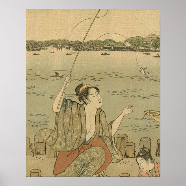 Poster Pêcheurs Japonais (Devant)