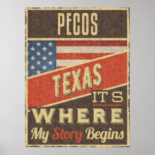 Poster Pecos Texas
