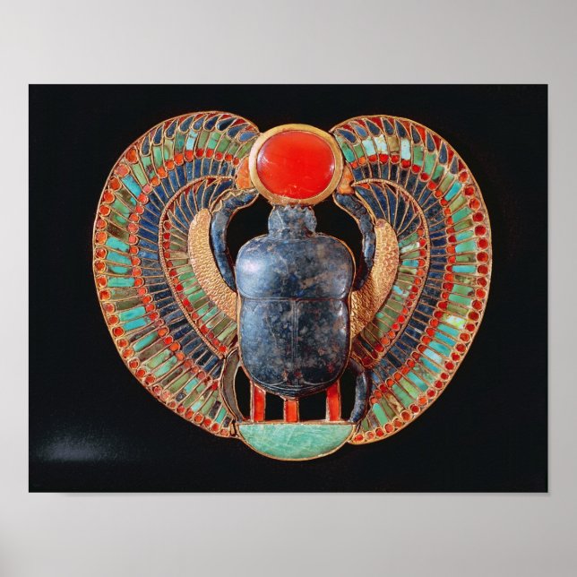 Poster Pectorale de Scarab, du tombeau de Toutankhamon (Devant)