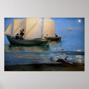 Poster Peder Severin Kroyer - Bateaux de pêche