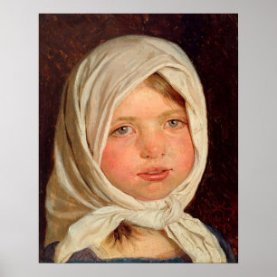 Poster Peder Severin Kroyer - Petite fille de Hornbaek