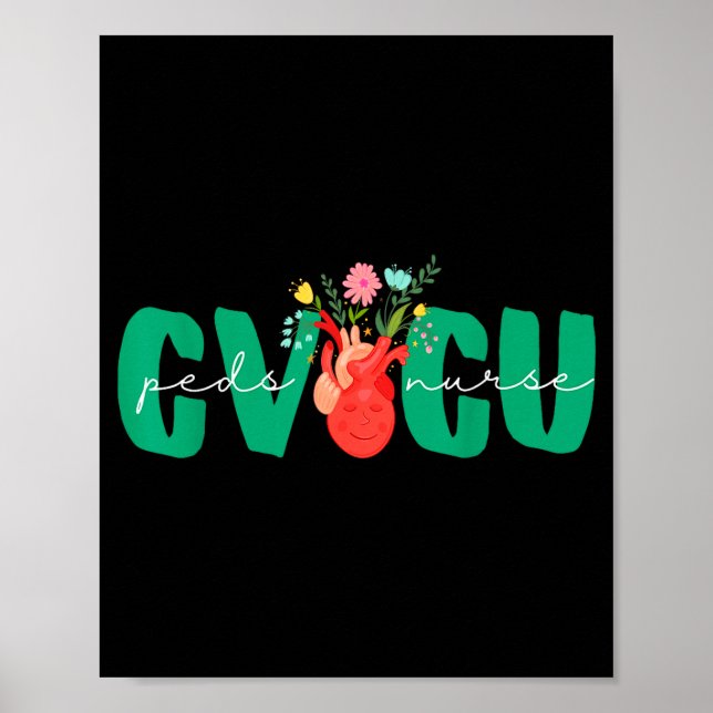 Poster Pediatric Cvicu Nurse Cardiovascular Intensive Car (Devant)