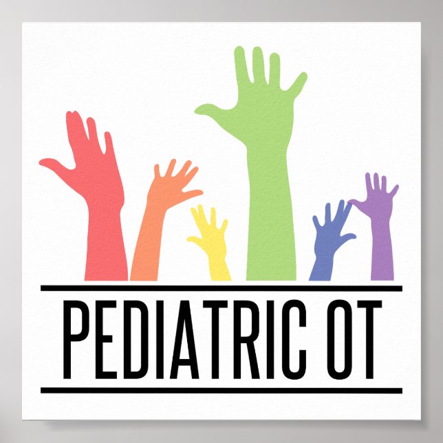 Poster Pediatric OT ergothérapeute OT Dons (Devant)