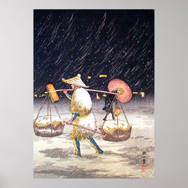 Poster Pedler dans la nuit de neige Shotei Takahashi (Devant)
