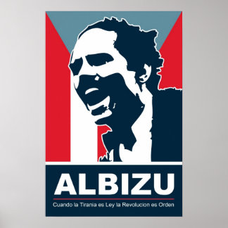Poster Pedro Albizu Campos - Bandera