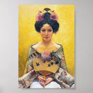 Poster Pedro Sáenz (1864-1924), Disfraz japonesa