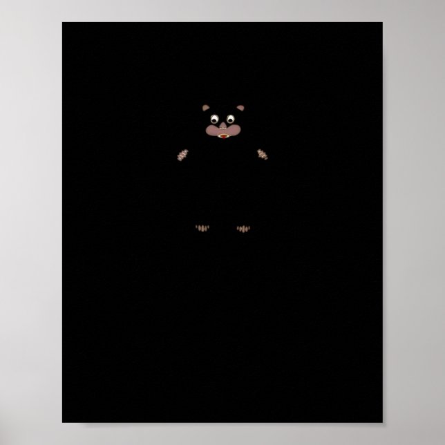Poster Peekabo (blanc) (Devant)