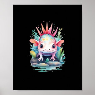 Poster Peekaboo Axolotl