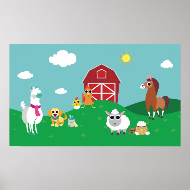 Poster Peekaboo Grange Pasture Group 1 (Devant)