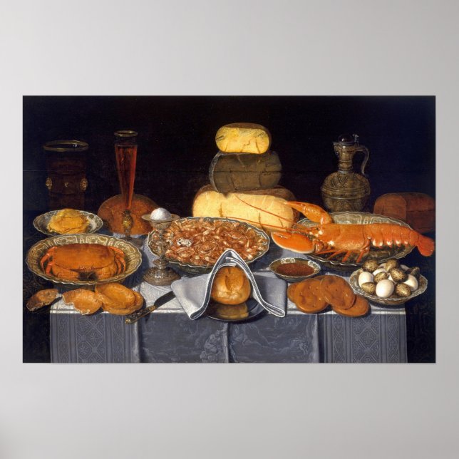 Poster Peeters - Crabe, Crevettes Et Homard (Devant)