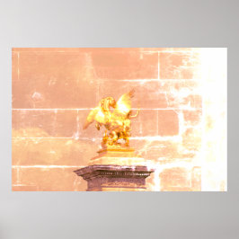 Poster Pegasus – bronze statue Paris – Emmanuel Frémiet