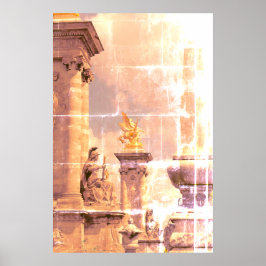 Poster Pegasus Pont Alexandre statue skulptur Paris Pont