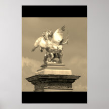 Pegasus Pont Alexandre statue skulptur Paris Pont