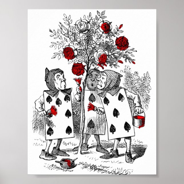 Poster Peindre le rouge Rose (Devant)