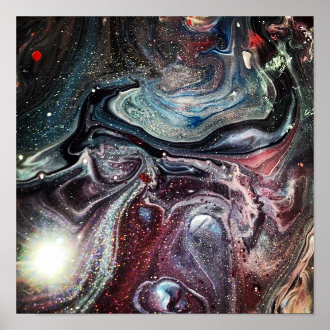 Poster Peinture à carreaux (Devant)