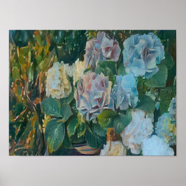 Poster Peinture à fleurs d'été