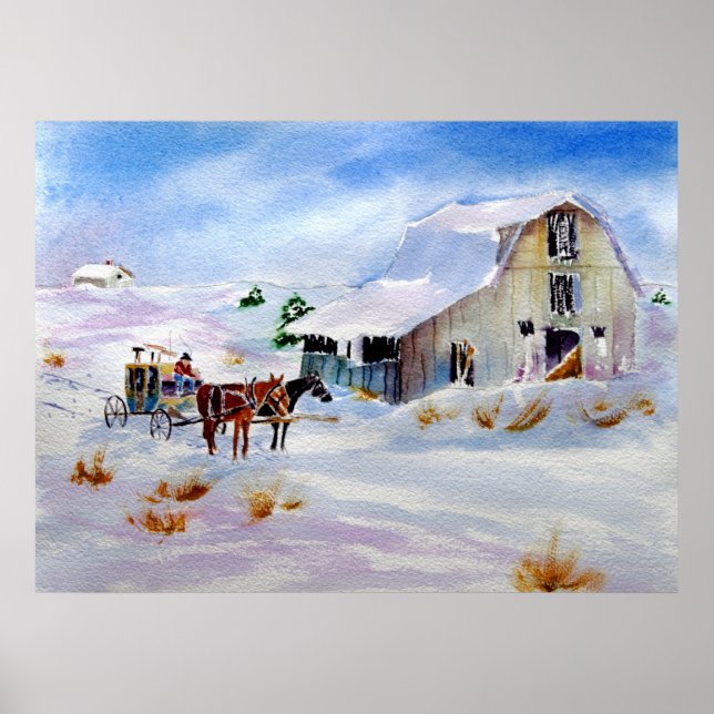 Poster Peinture à la grange (Devant)