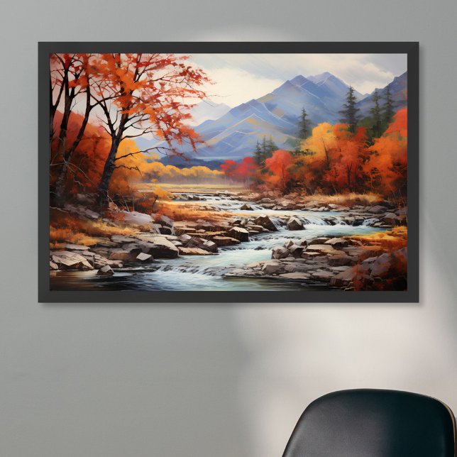 Poster Peinture à l'huile d'automne (Créateur téléchargé)