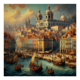 Poster Peinture à l'huile Renaissance
