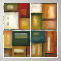 Peinture à quatre panneaux par Jennifer Goldberger