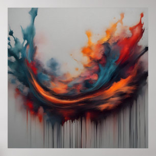 Poster peinture Abstraite