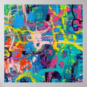 Poster Peinture Abstraite