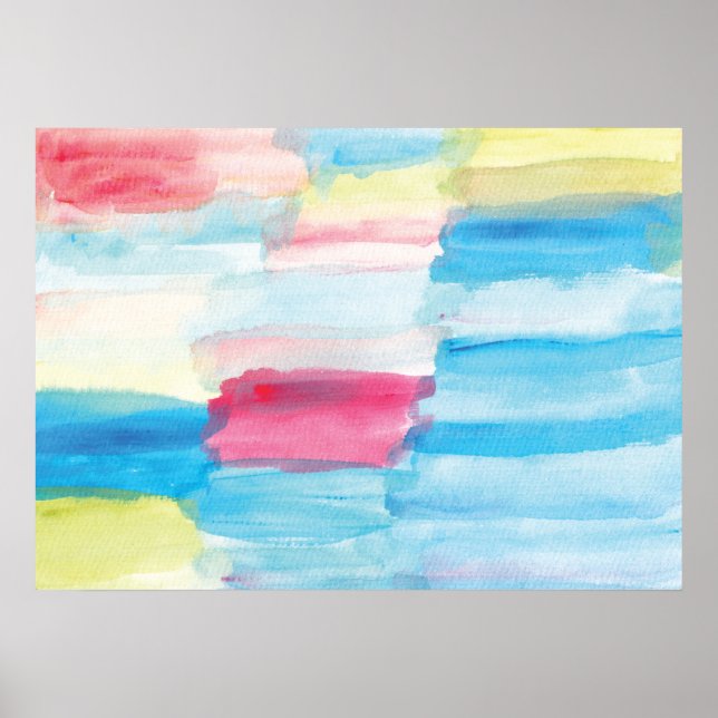 Poster peinture abstraite à l'aquarelle (Devant)