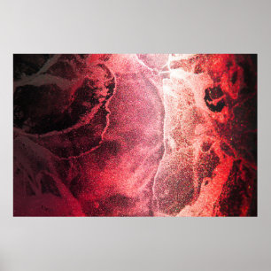 Poster Peinture Abstraite à l'encre d'alcool Art moderne