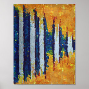 Poster Peinture abstraite contemporaine Shockwave