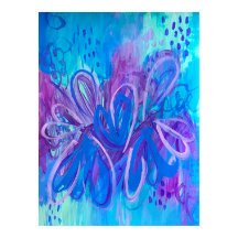 Peinture Abstraite de couleur mince