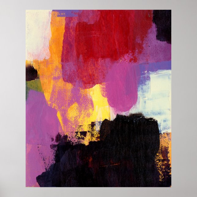 Poster Peinture Abstraite. Style art tendance. Couleur br (Devant)