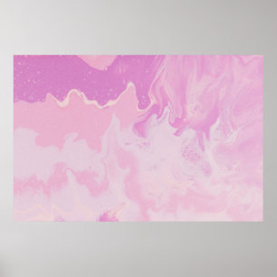 POSTER PEINTURE ABSTRAITE VERTE ET NOIRE