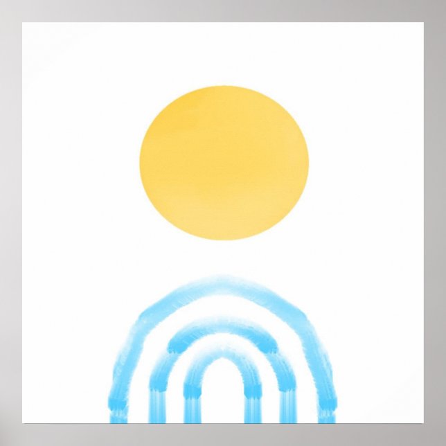 Poster peinture acrylique abstraite (Devant)