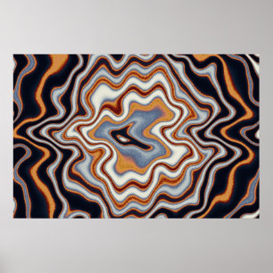 Poster Peinture acrylique de physique quantique 