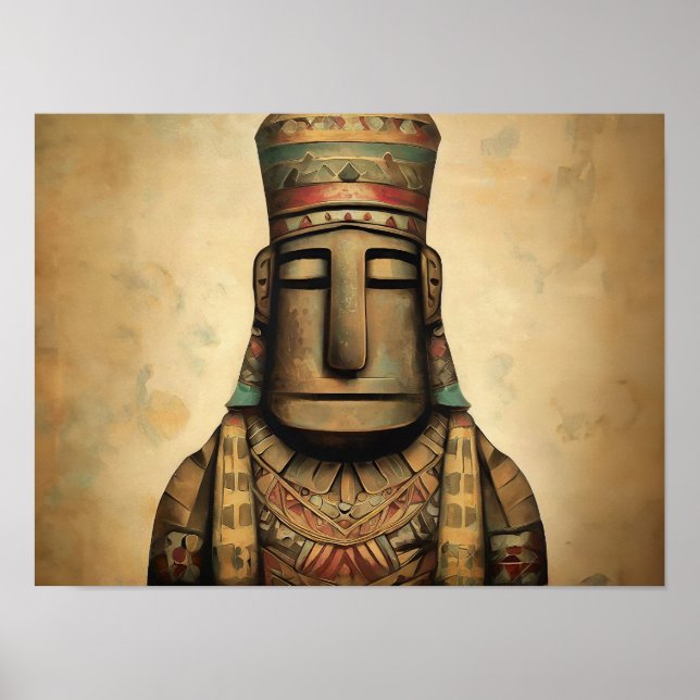 Poster Peinture amérindienne (Devant)