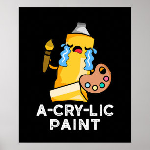 Poster Peinture amusante Peinture amusante Artiste Pun Da