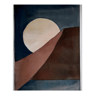Poster Peinture artistique abstraite d'aquarelle