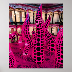 Poster peinture artistique de Yayoi Kusama