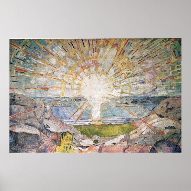 Poster Peinture artistique Edward Munch (Devant)