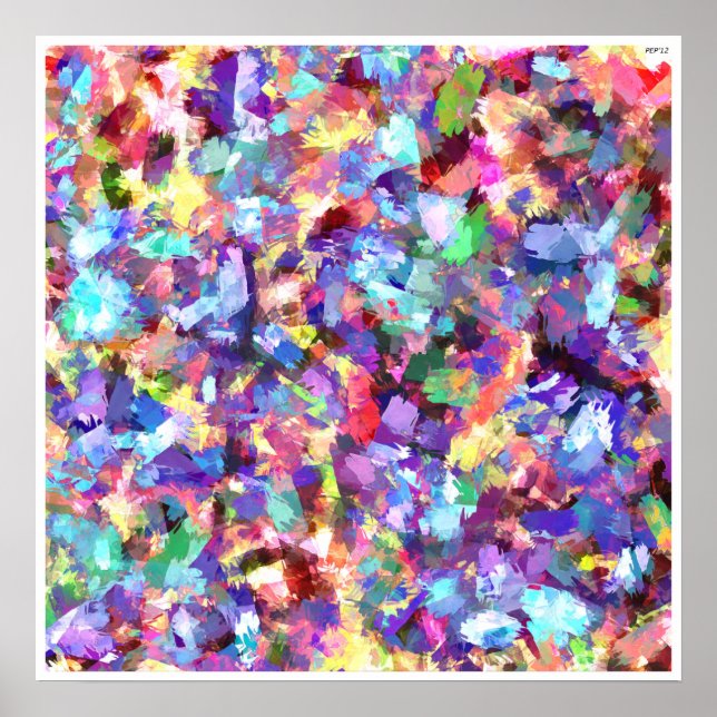 Poster Peinture avec couleur (Devant)