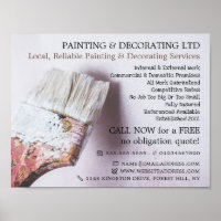 Peinture blanche, Peintre & Décorateur Publicité